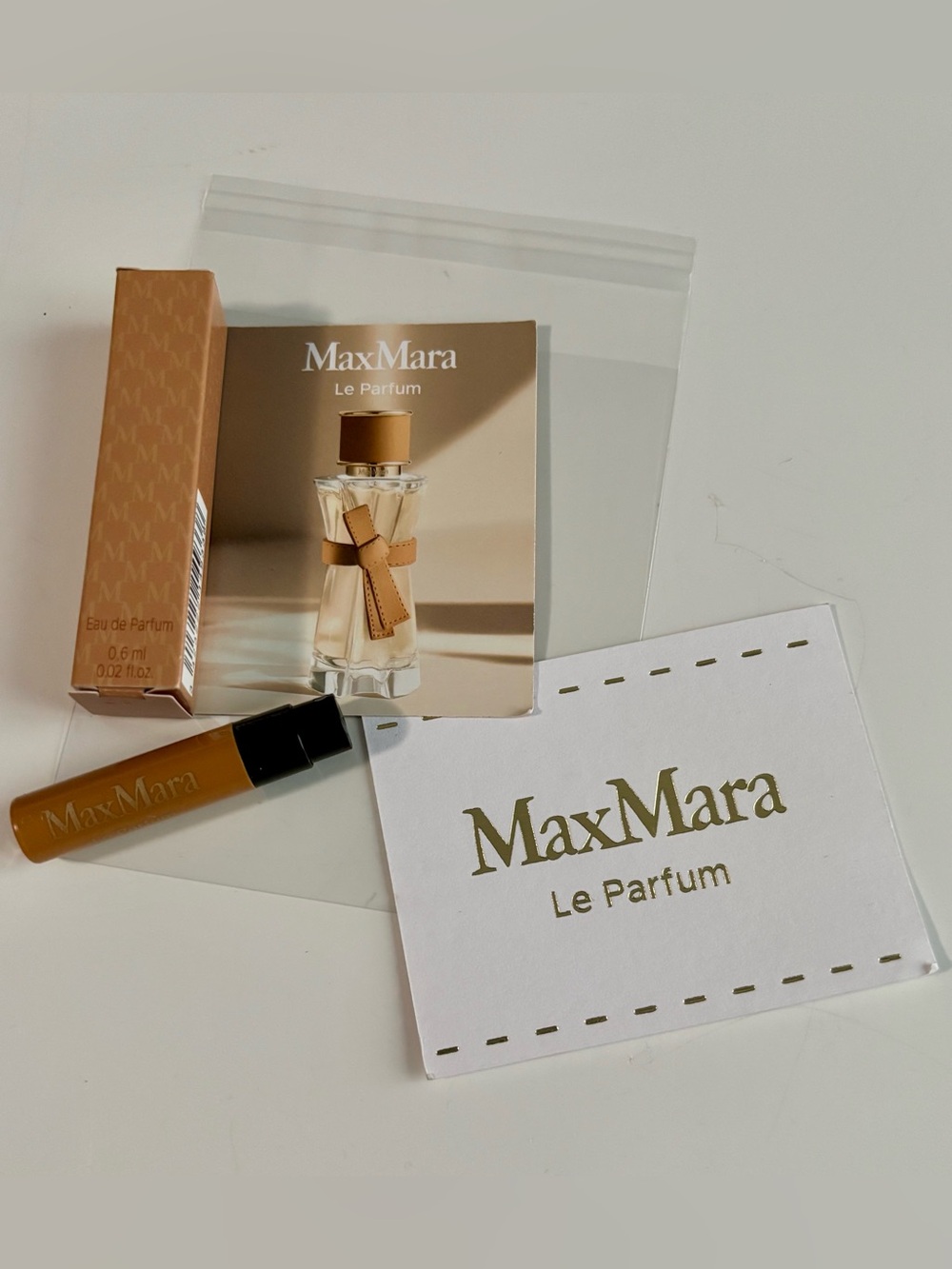 New Max Mara scent sample vial